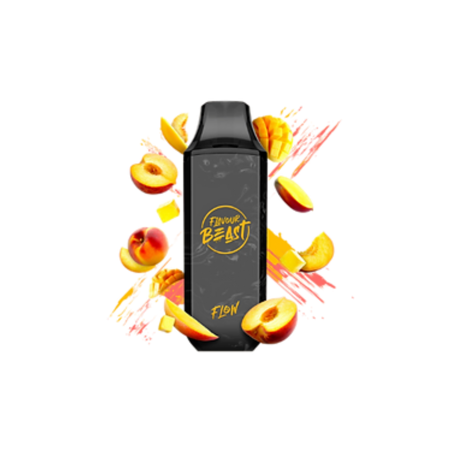 Flavour Beast Flow Iced  4000 Puffs  Mad Mango Peach  Rechargeable Disposable Vape 20Mg