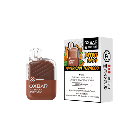 Oxbar Rocky Vapor Mini 1200 - American Tobacco