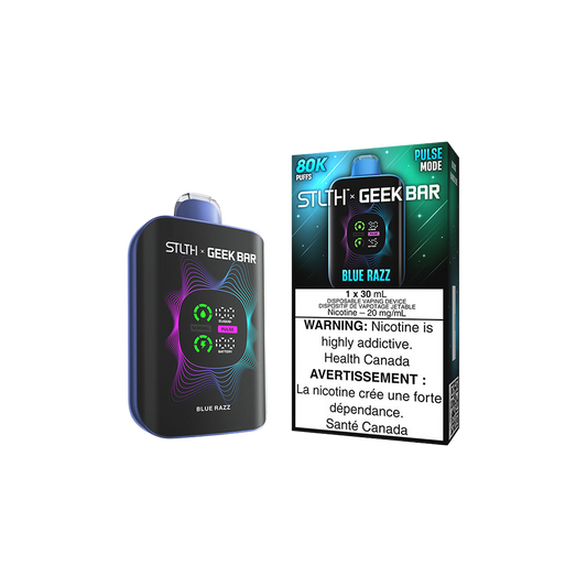 Stlth X Geek Bar - Vape jetable rechargeable Framboise Bleue 20 mg