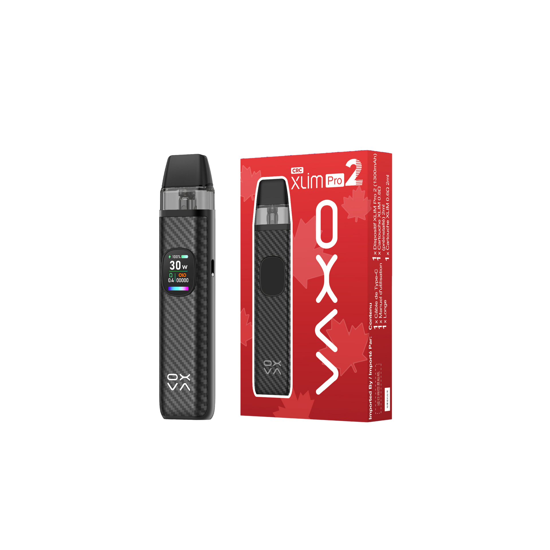 oxva xlim pro 2 carbon OXVA Xlim Pro 2 DNA Luminous Forged Carbon Fiber Pod Kit main image 1