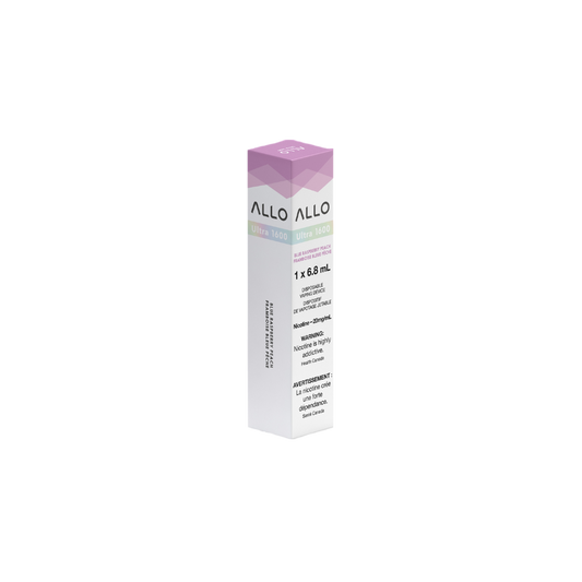 Allo Ultra 1600 Puffs Blue Raspberry Peach Rechargeable Disposable Vape 20Mg