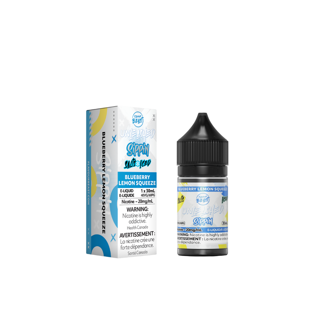 Flavour Beast 20mg Salts Iced Unleashed - Blueberry Lemon Squeeze