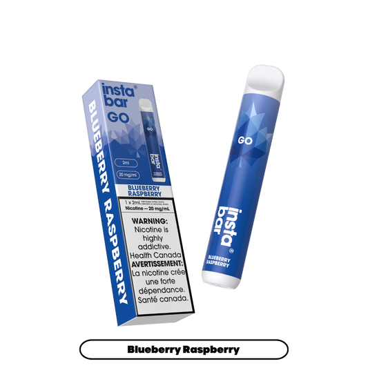 Insta Bar Go 1200 bouffées - Vape jetable Myrtille Framboise 20Mg