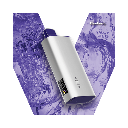 VEEV NOW 18 ml Myrtille 8 000 bouffées Vape jetable rechargeable 20 mg