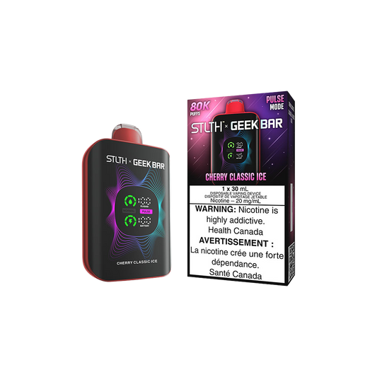 Stlth X Geek Bar - Vape jetable rechargeable Cerise Classique Glacée 20Mg
