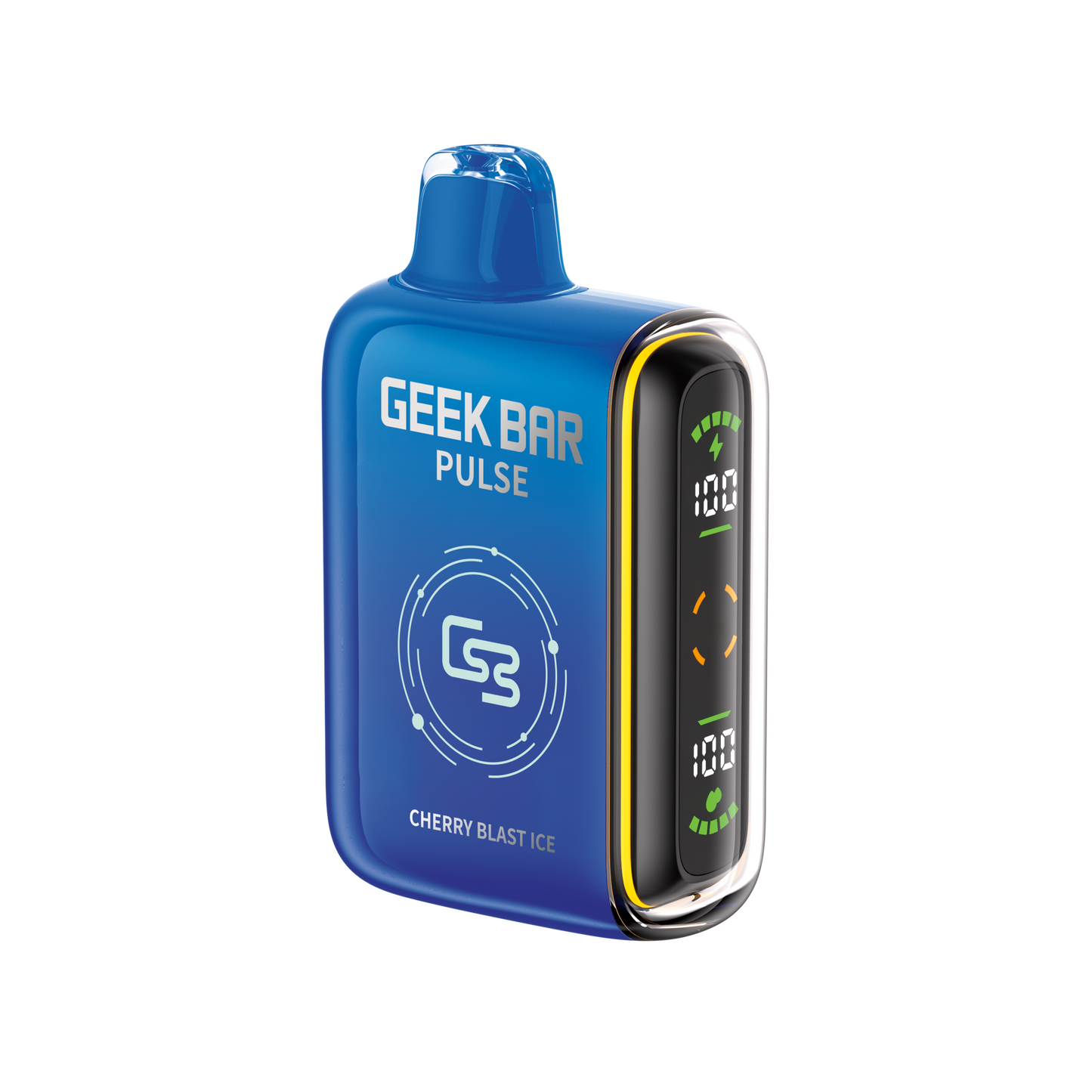 Geek Bar Pluse 9K 9000 Puffs Cherry Blast Ice Puissance réglable Rechargeable Jetable 20Mg