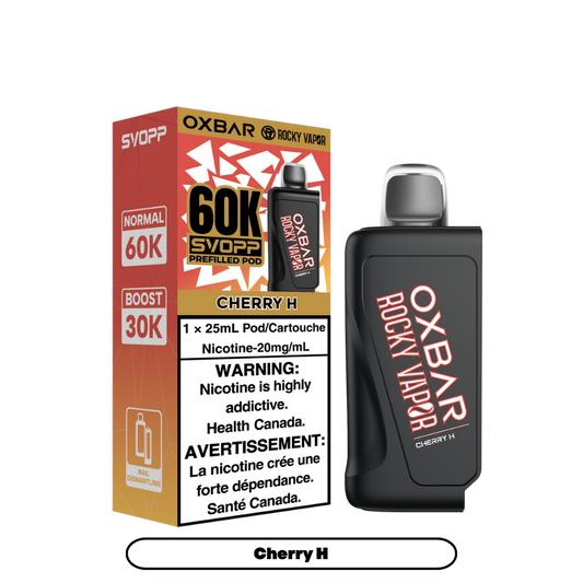 Svopp Oxbar Rocky Vapor 60K Puffs (Prefilled Pods) - Cherry H