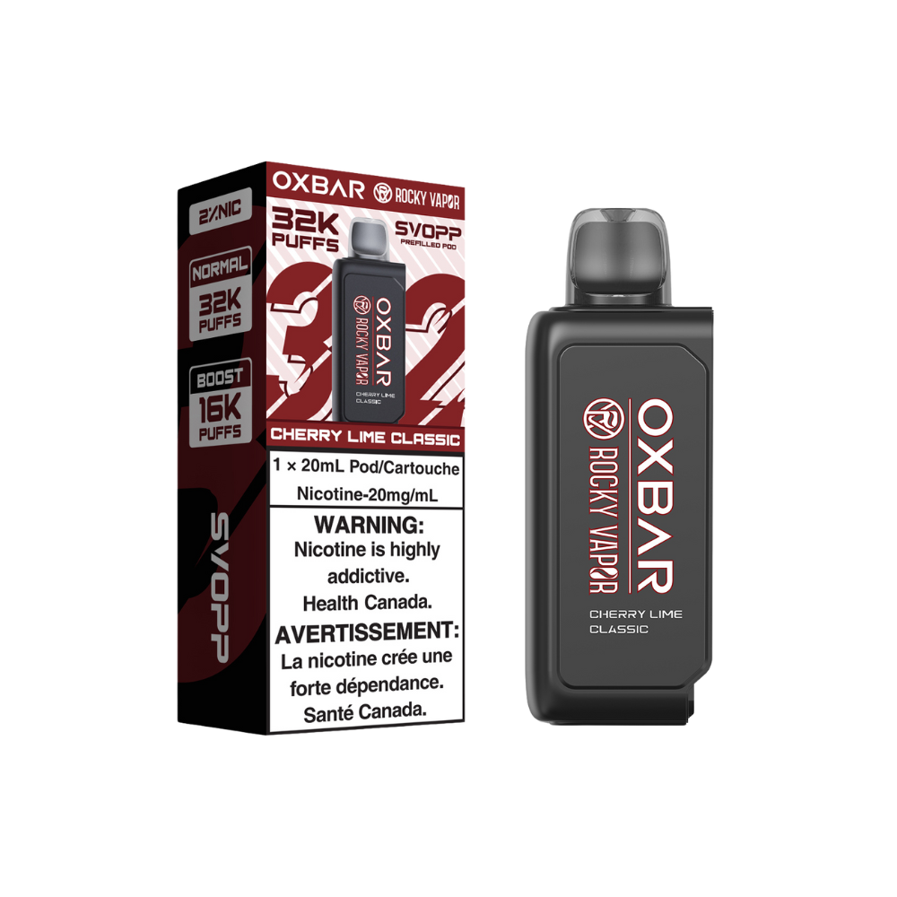 Svopp Oxbar Rocky Vapor 32K Puffs (Prefilled Pods) - Cherry Lime Classic