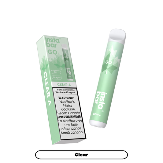 Insta Bar Go 1200 bouffées - Vape jetable Transparent 20Mg
