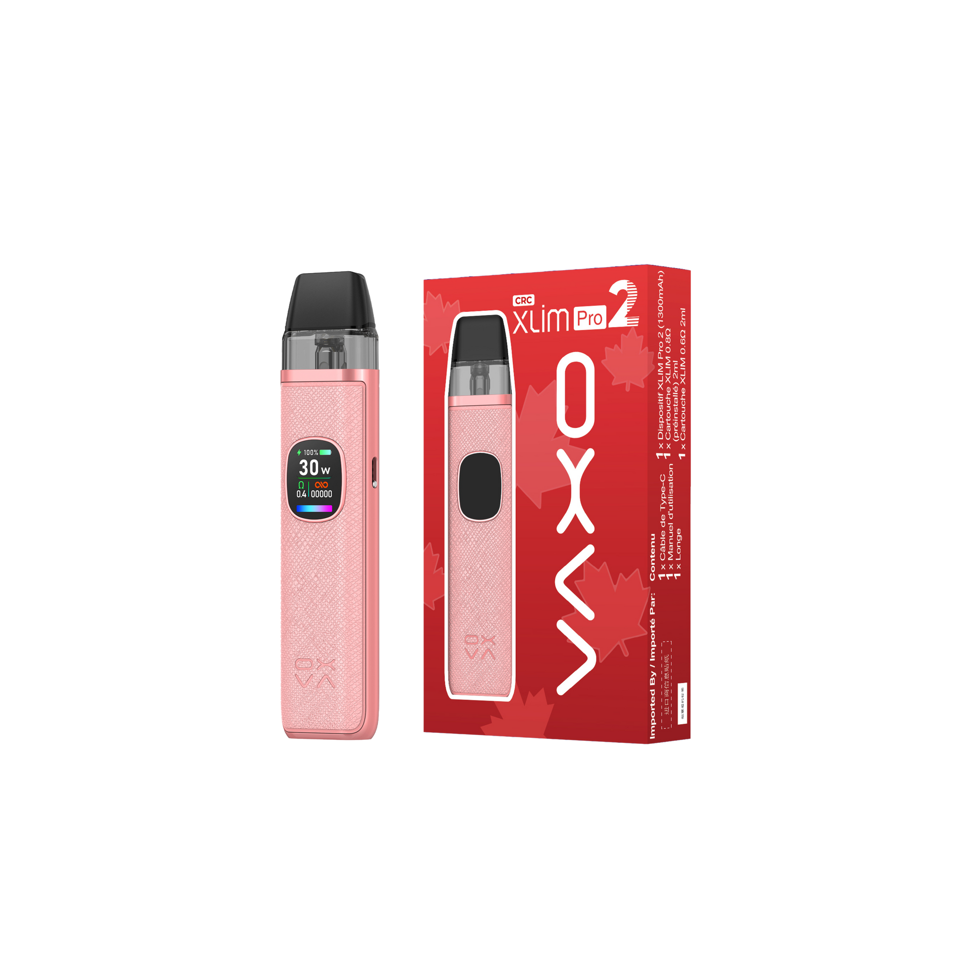 oxva xlim pro 2 coral pink OXVA Xlim Pro - Coral Pink Pod Kit main image 1