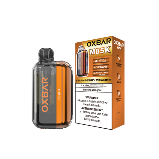 Oxbar M85K 85K Puffs - Cranberry Orange Rechargeable Disposable Vape 20Mg