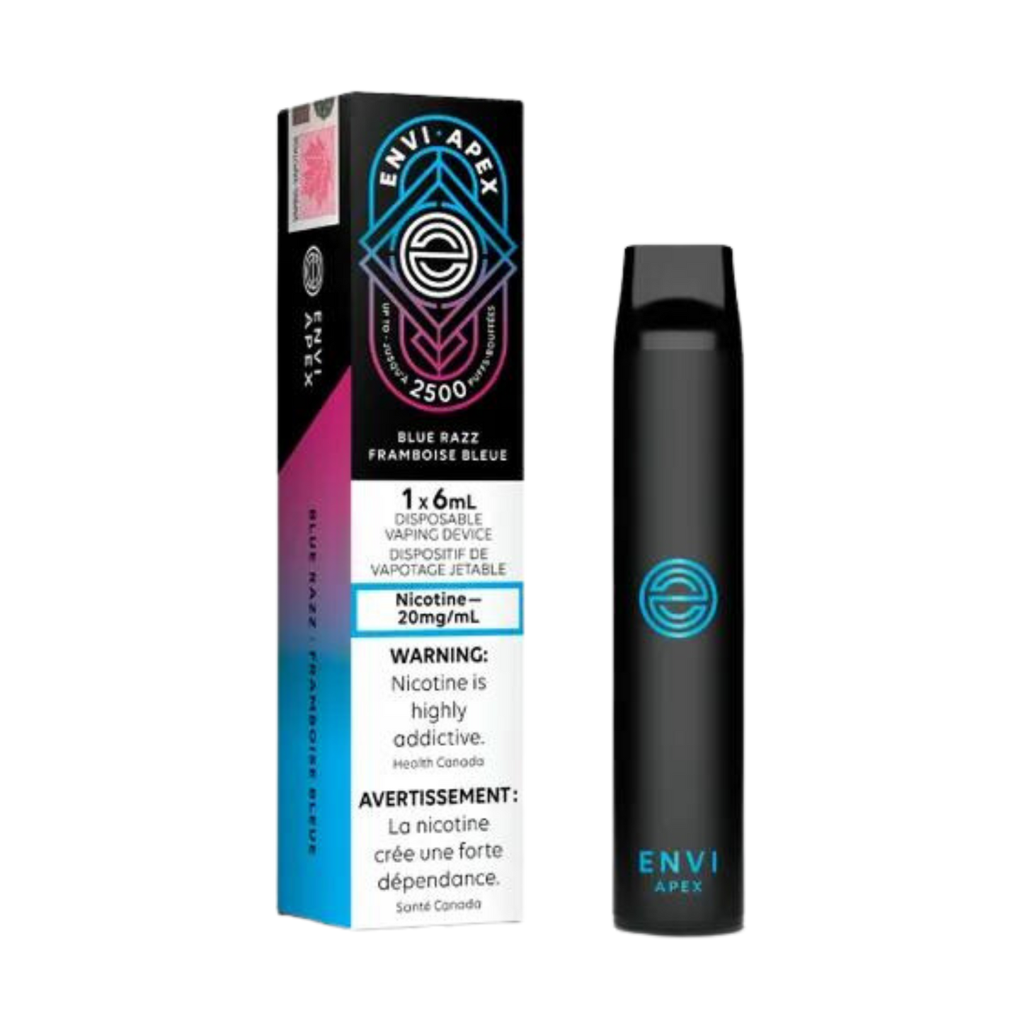 Envi APEX  2500 Puffs Blue Razz Disposable Vape  20Mg