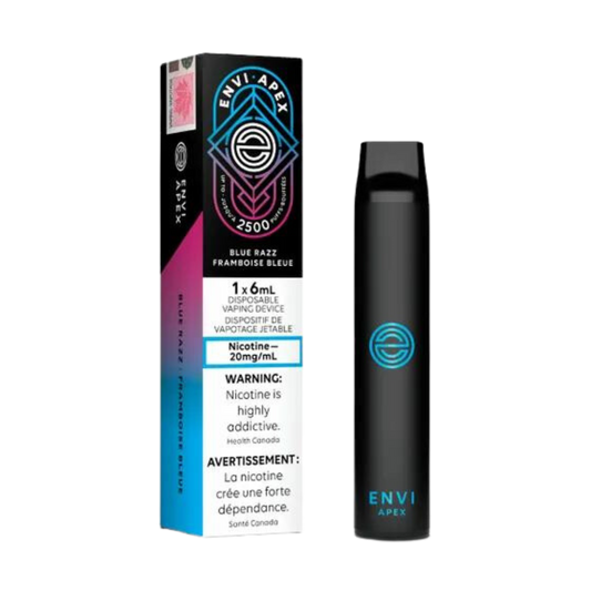 Envi APEX 2500 Puffs Vape jetable Razz bleu 20 mg