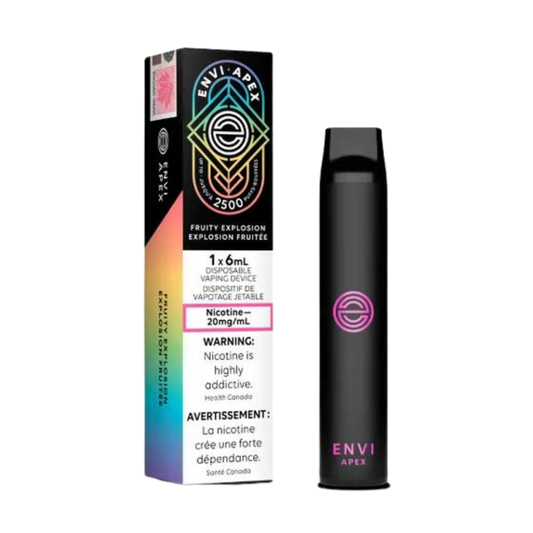 Envi APEX 2500 Puffs Fruity Explosion Vape jetable 20 mg