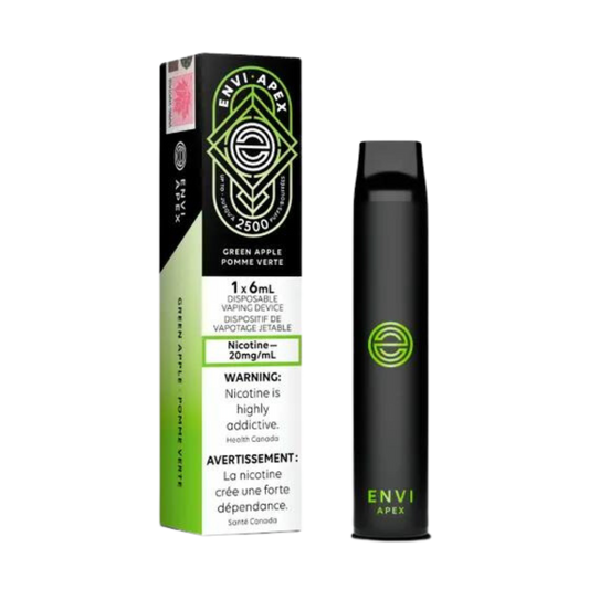 Envi APEX 2500 Puffs Vape jetable à la pomme verte 20 mg