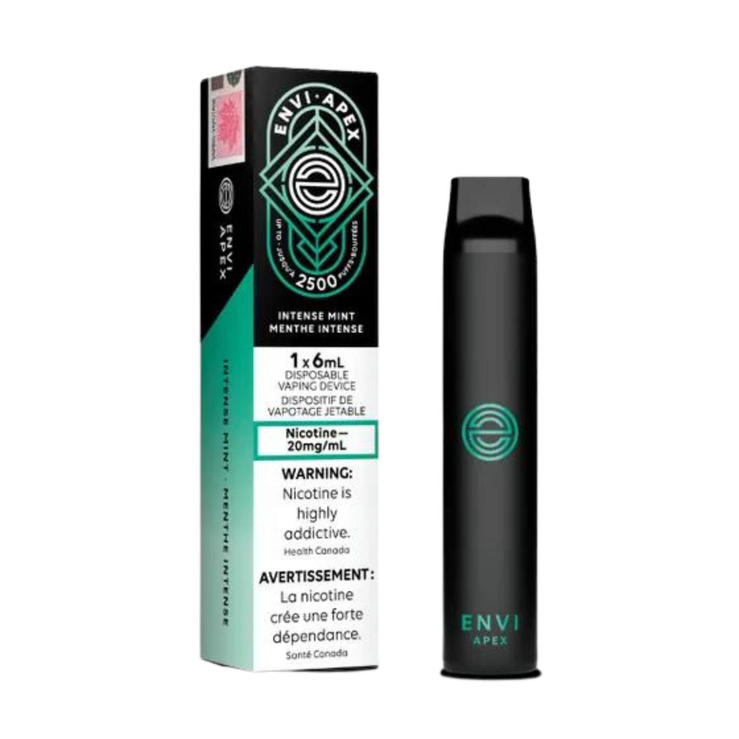 Envi APEX 2500 Puffs Intense Mint Disposable Vape 20Mg