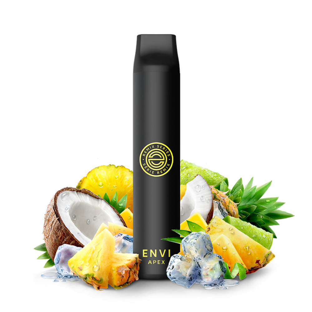 Envi APEX 2500 Puffs Ananas Noix de Coco Citron Vert Vape Jetable Glacée 20Mg