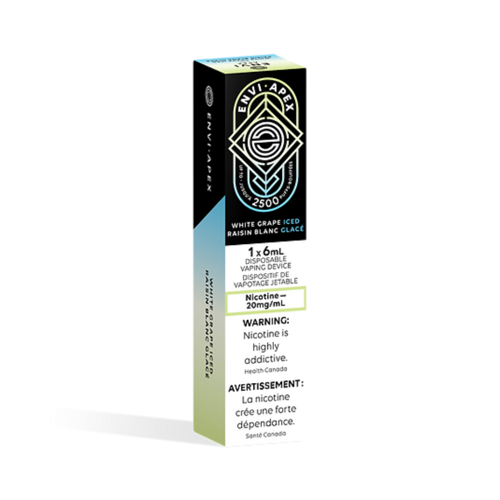 Envi APEX  2500 Puffs White Grape Iced Disposable Vape  20Mg