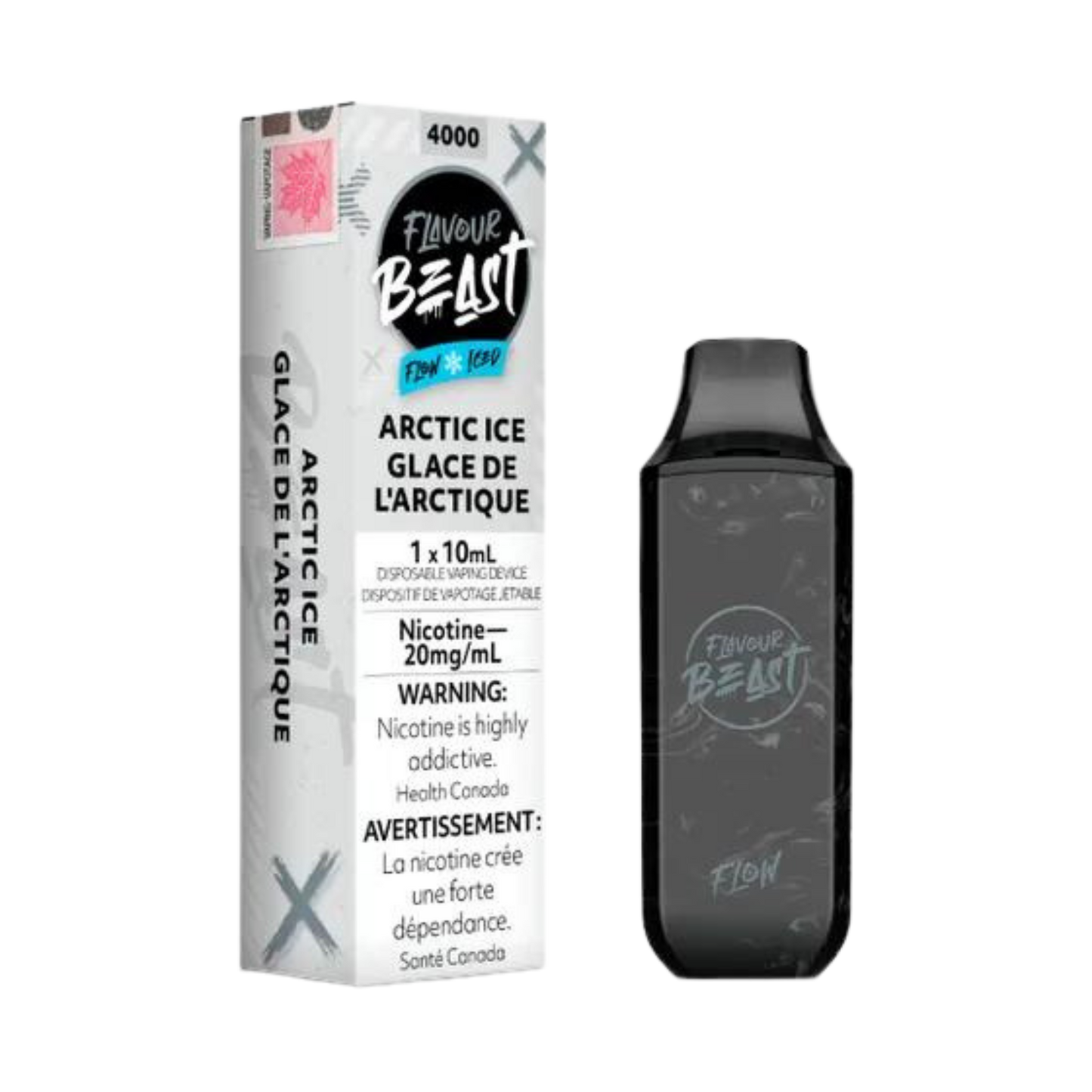 Flavour Beast Flow Iced 4000 Puffs Arctic Ice Rechargeable Disposable Vape 20Mg