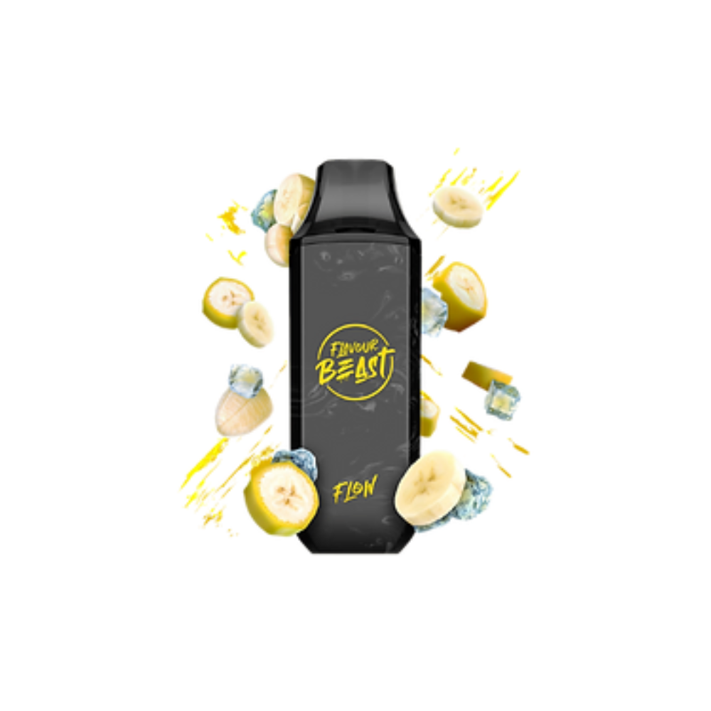 Saveur Beast Flow Iced 4000 Puffs Bussin Banana Vape jetable rechargeable 20 mg