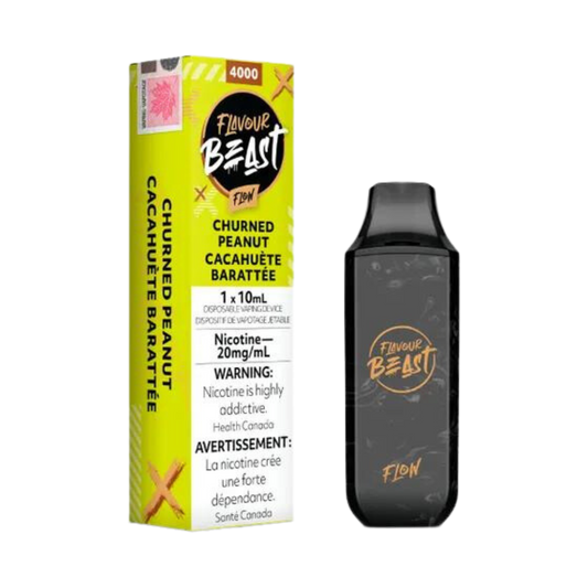 Flavour Beast Flow Iced 4000 Puffs Cacahuète Barattée Vape Jetable Rechargeable 20Mg