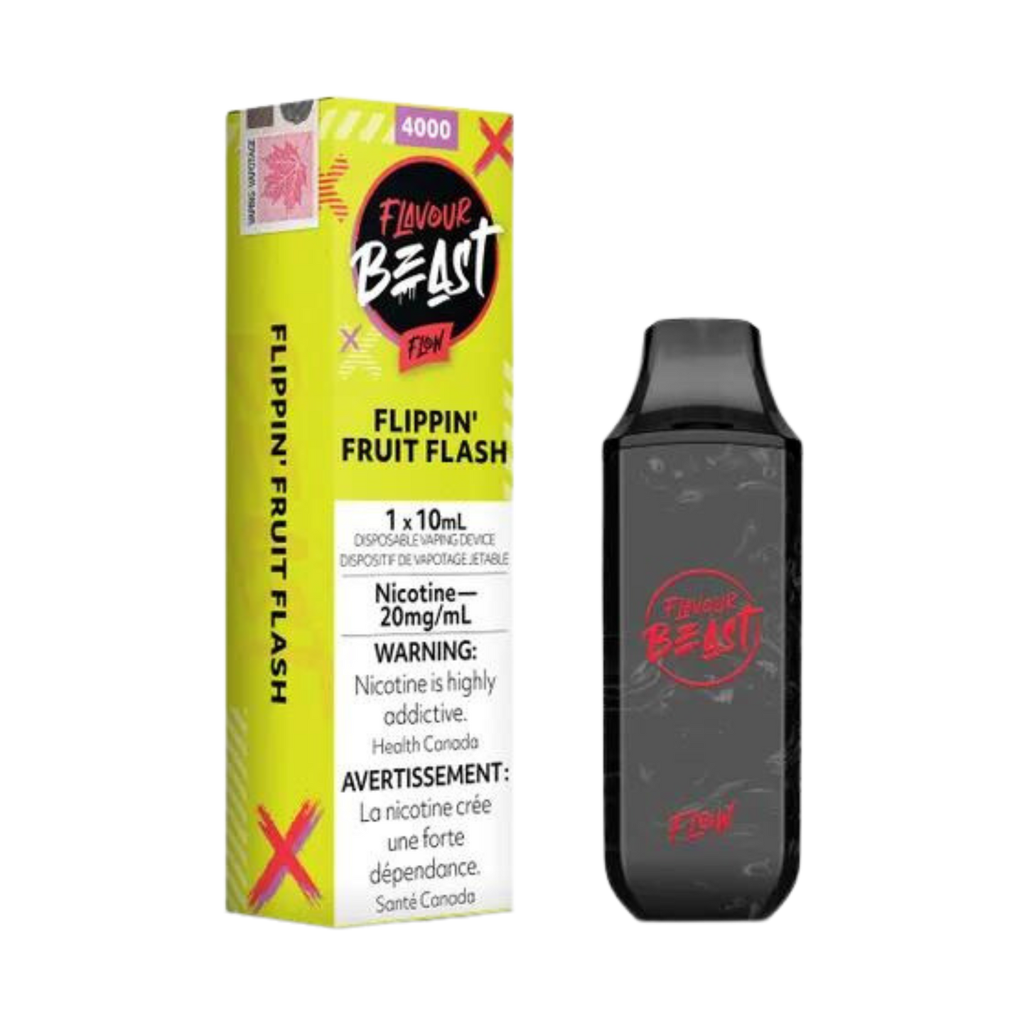 Flavour Beast Flow Iced 4000 Puffs Flippin Fruit Flash Rechargeable Disposable Vape 20Mg