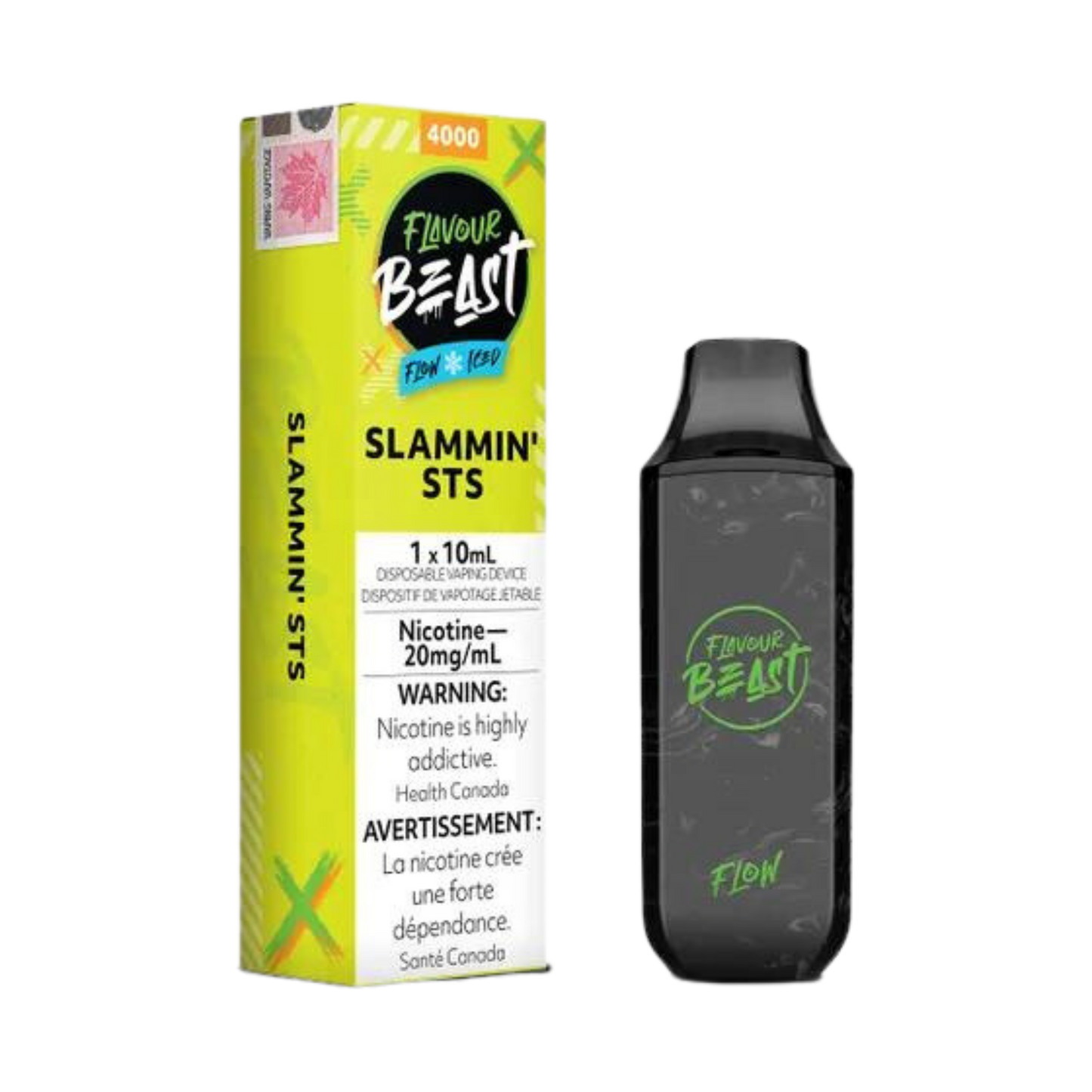 Flavour Beast Flow Iced  4000 Puffs  Slammin' STS  Rechargeable Disposable Vape 20Mg