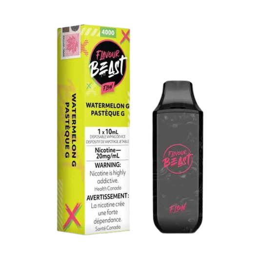 Flavour Beast Flow Iced 4000 Puffs Watermelon G Rechargeable Disposable Vape 20Mg