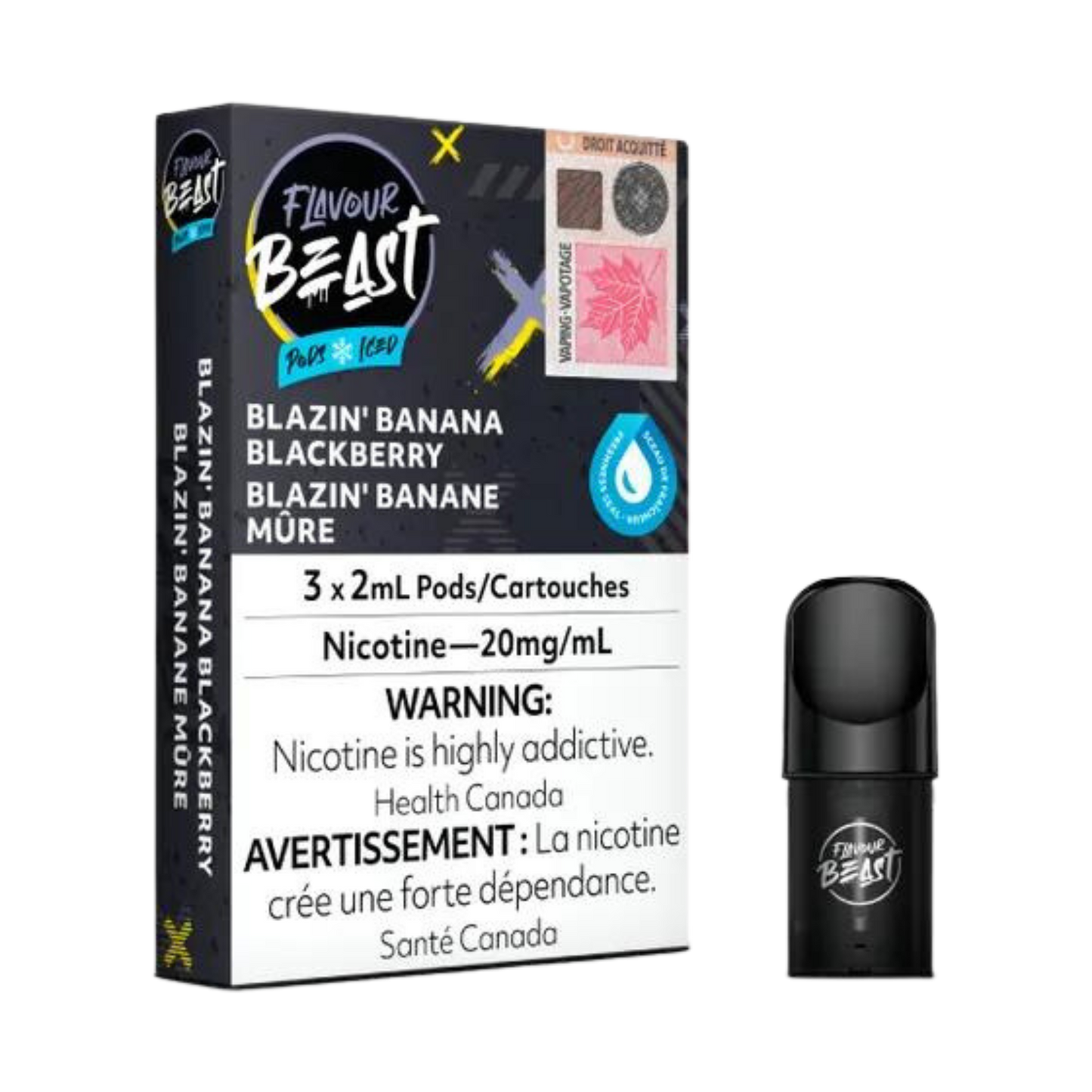 Flavour Beast Pods Blazin' Banana Blackberry