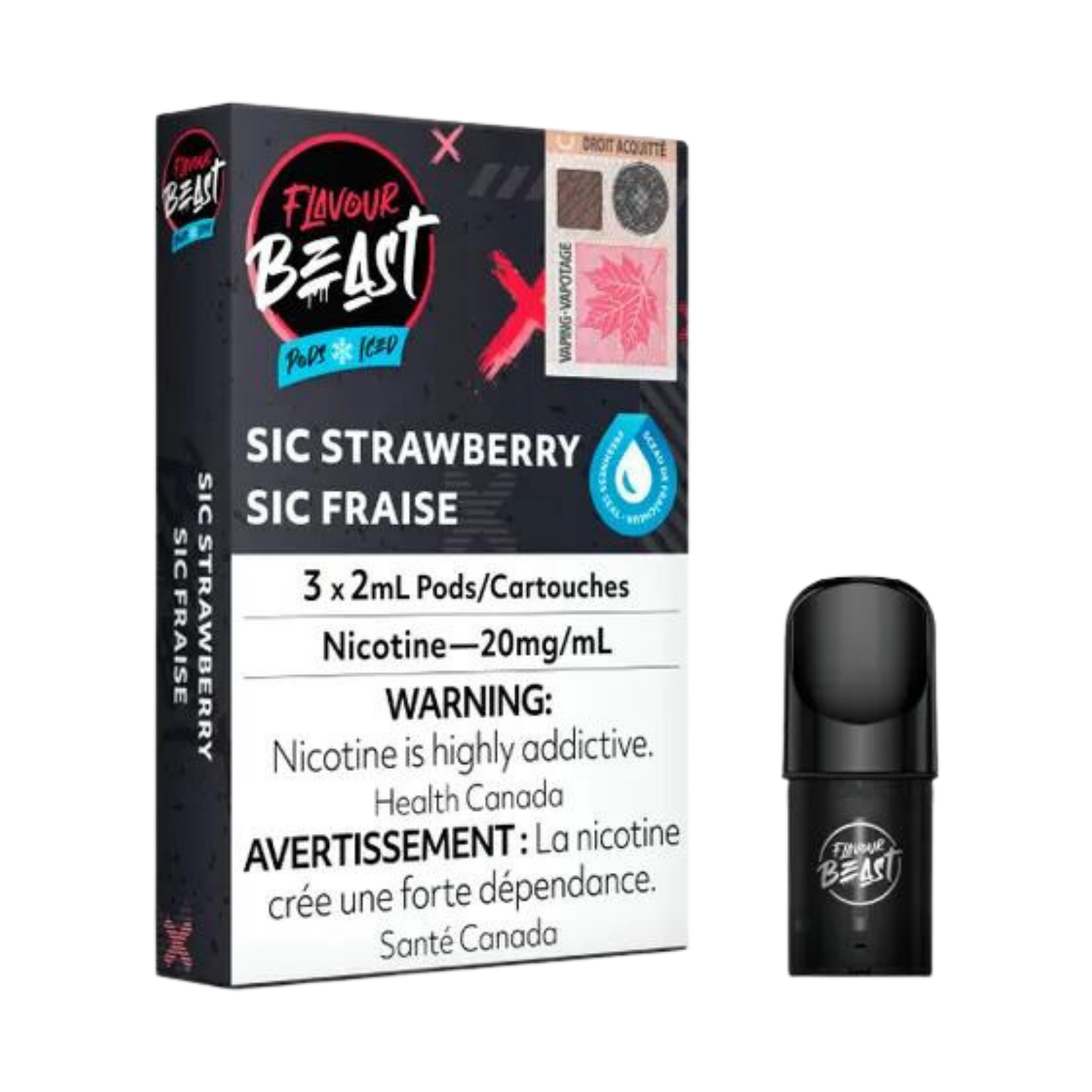 Flavour Beast Pods Sic Fraise