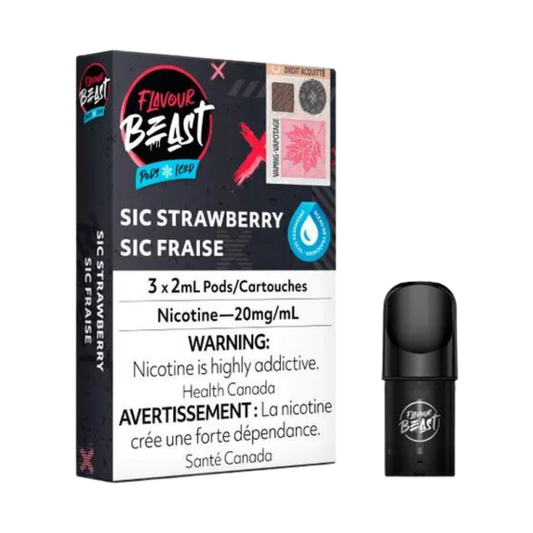 Flavour Beast Pods Sic Fraise