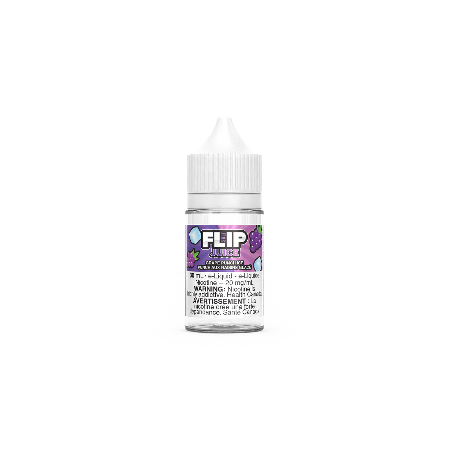 Glace au punch au raisin et au sel de nicotine Flip Juice