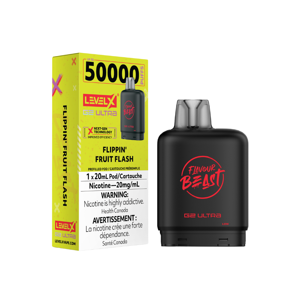 Flavour Beast Level X G2 Ultra 50K (Prefilled Pods) - Flippin' Fruit Flash