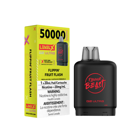 Flavour Beast Level X G2 Ultra 50K (Prefilled Pods) - Flippin' Fruit Flash