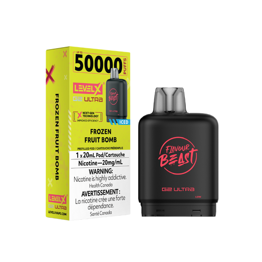 Flavour Beast Level X G2 Ultra 50K (Prefilled Pods) - Frozen Fruit Bomb Iced