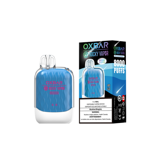 Oxbar Rocky Vapor G 8000 8000 Puffs GB Rechargeable Disposable Vape 20Mg