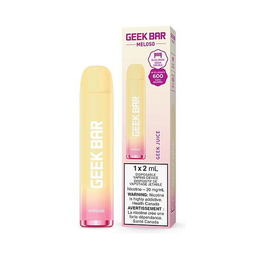 Geek Bar 600 Puffs  Geek Juice  Disposable Vape 20Mg