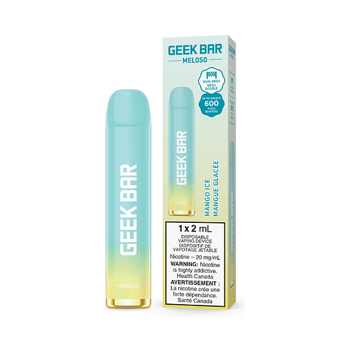 Geek Bar 600 Puffs  Mango Ice  Disposable Vape 20Mg