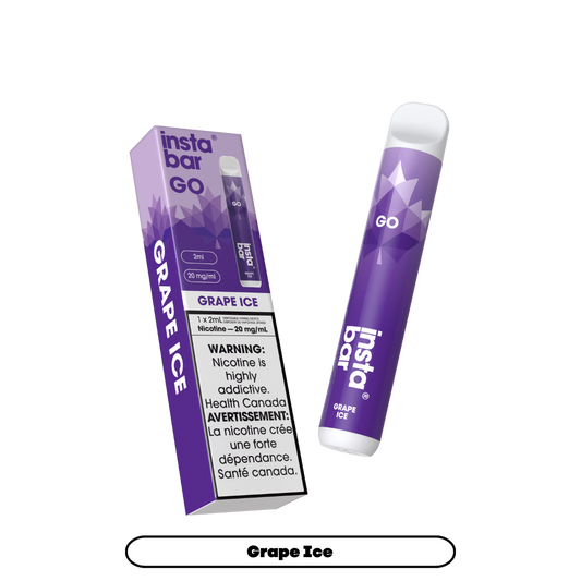 Insta Bar Go 1200 bouffées - Vape jetable Raisin Glacé 20Mg