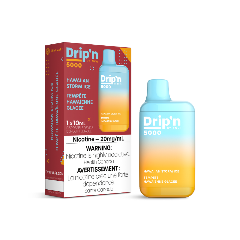 Dripin 5K Puffs Hawaiian Strom Ice Rechargeable Disposable Vape 20Mg