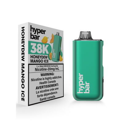 Hyper Bar 38K Bouffées Melon Miel Mangue Glace Rechargeable Jetable 20Mg
