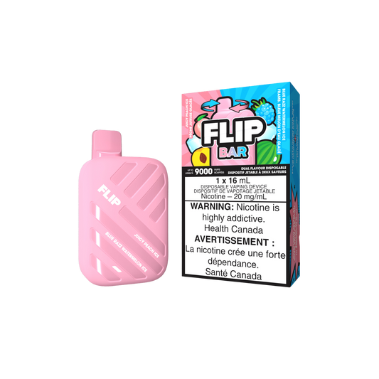 Flip Bar 9K - Juicy Peach Ice & Blue Razz Watermelon Ice