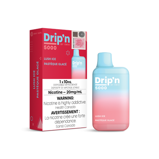 Dripin 5K Puffs Lush Ice Rechargeable Disposable Vape 20Mg