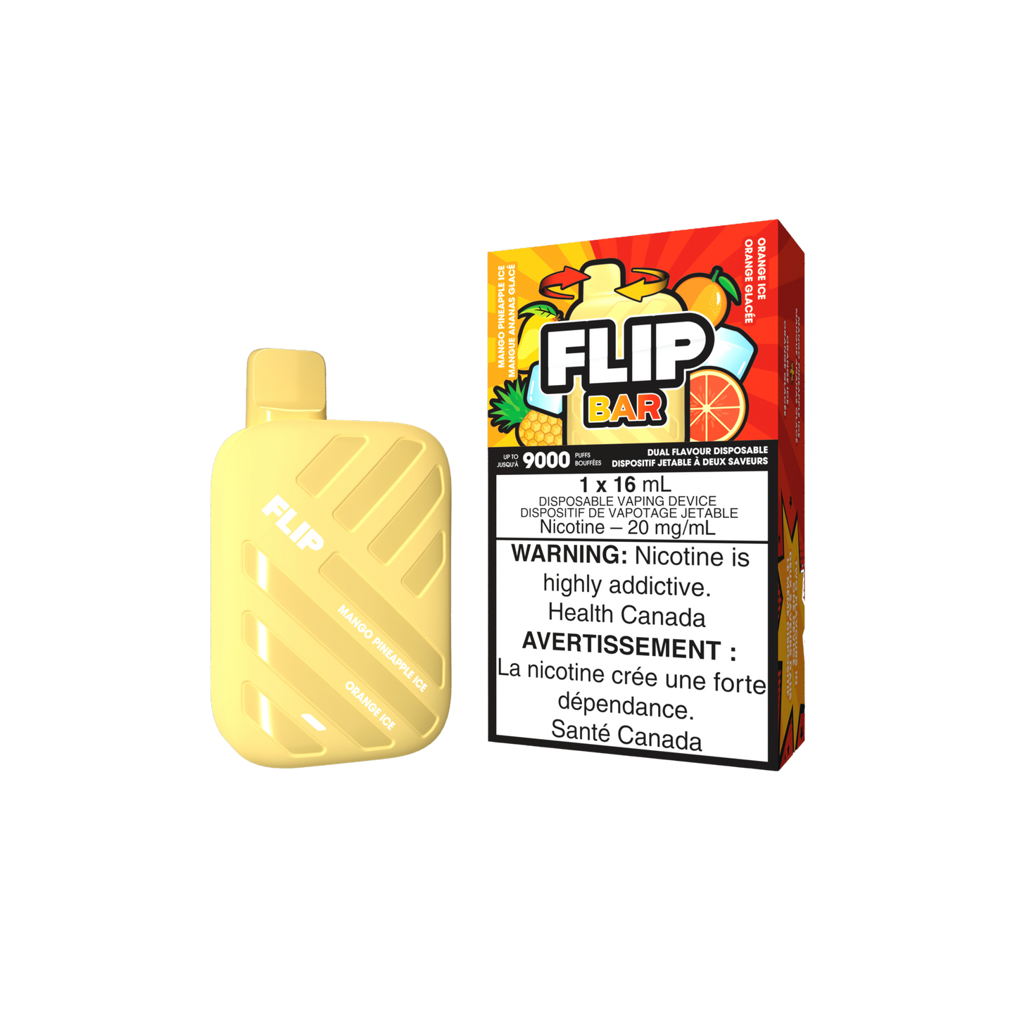 Flip Bar 9K - Mango Pineapple Ice & Orange Ice