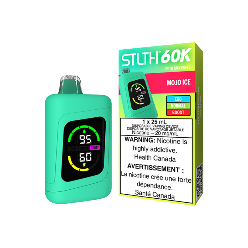 STLTH 60K Puffs - Mojo Ice Rechargeable Disposable Vape 20Mg