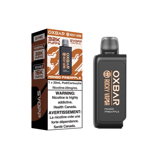 Svopp Oxbar Rocky Vapor 32K Puffs (Prefilled Pods) - Mango Pineapple