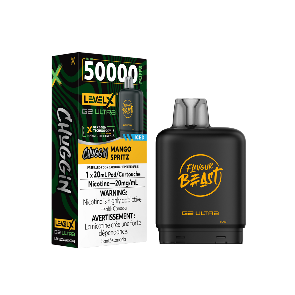 Flavour Beast Level X G2 Ultra 50K (Prefilled Pods) -  Mango Spritz Iced