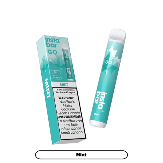 Insta Bar Go 1200 bouffées - Vape jetable à la Menthe 20Mg