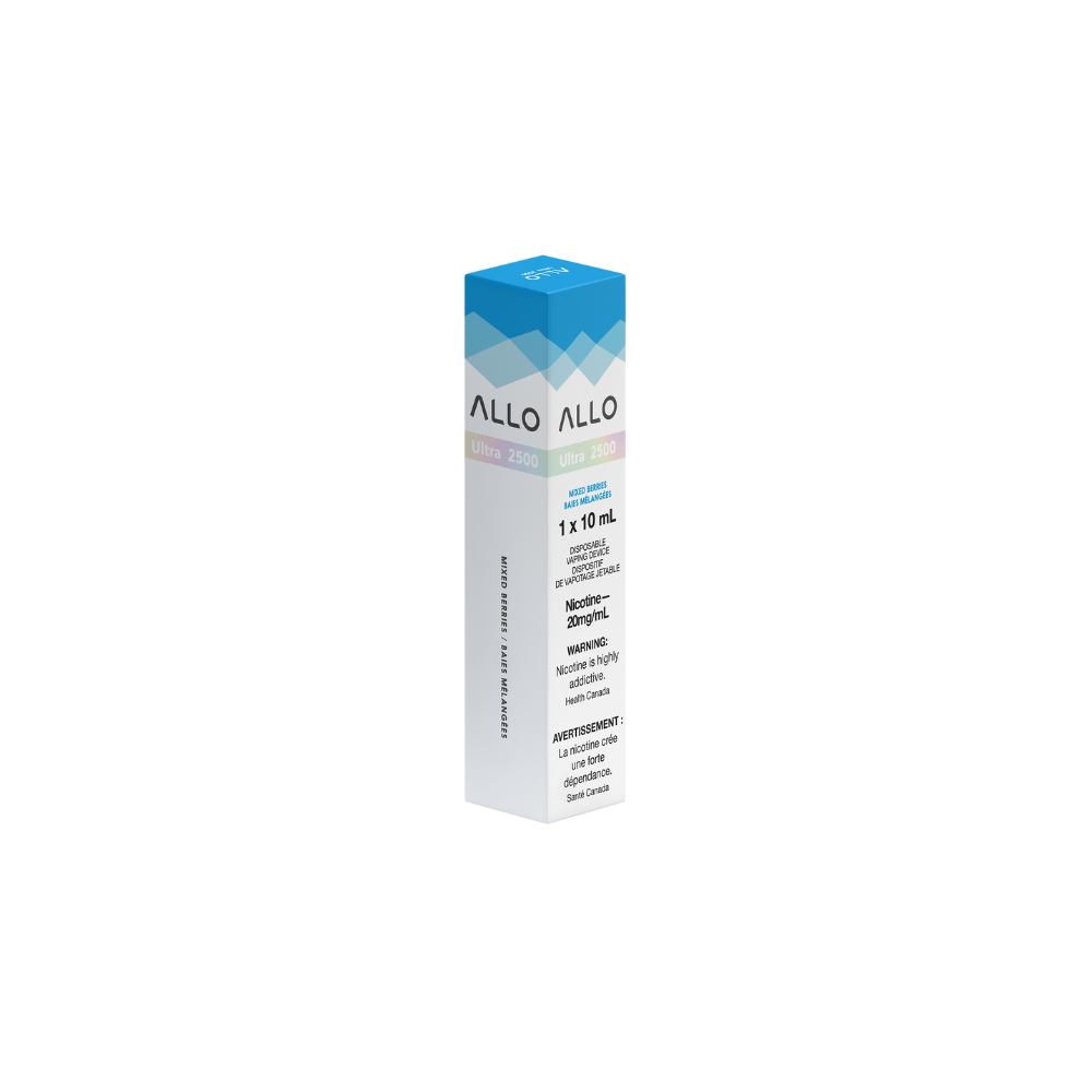 Allo Ultra 2500 Puffs Mixed Berries Rechargeable Disposable Vape 20Mg