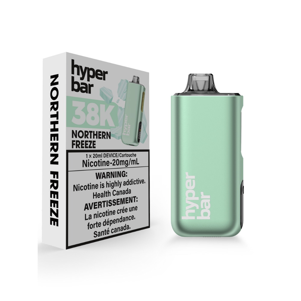 Hyper Bar 38K Puffs Northern Freeze Rechargeable Disposable  20Mg